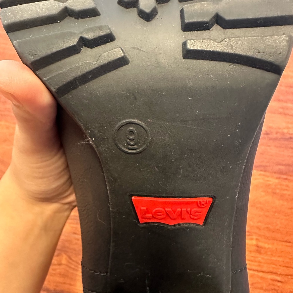 Levi's Sleek Black Ankle Booties - Picture 6 of 6